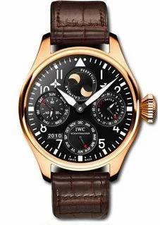 IWC Big Pilot Perpetual Calendar Red Gold / Black / Salto Angel IW5026-15 (IW502615)